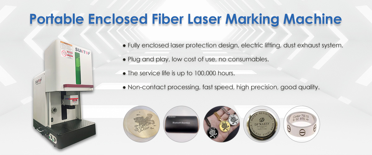 portable enclosed fiber laser marking machine features-Suntop