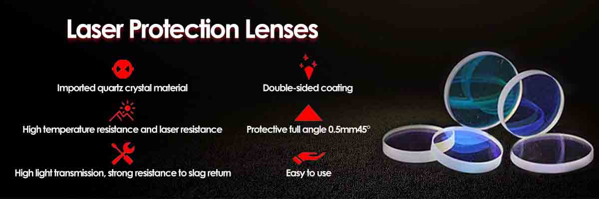 Fiber laser protective lens features-Suntop