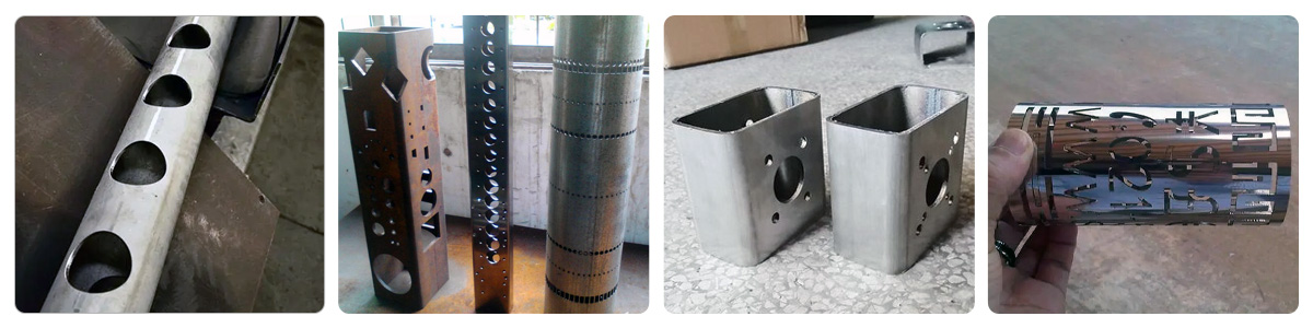 Tube laser cutting stainless steel guardrail applications samples-Suntop