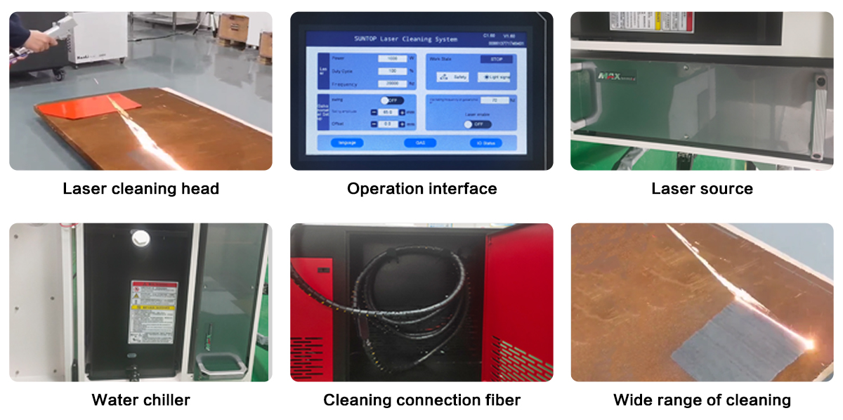 fiber laser metal clean machine details-Suntop