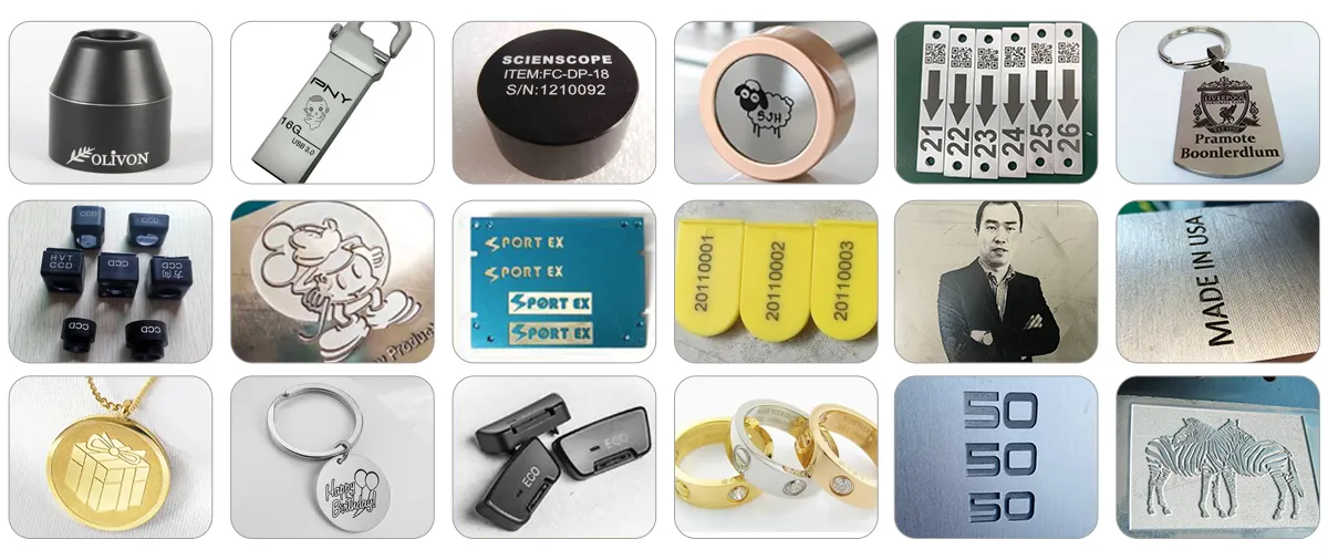 cheapest laser marking machine samples-Suntop