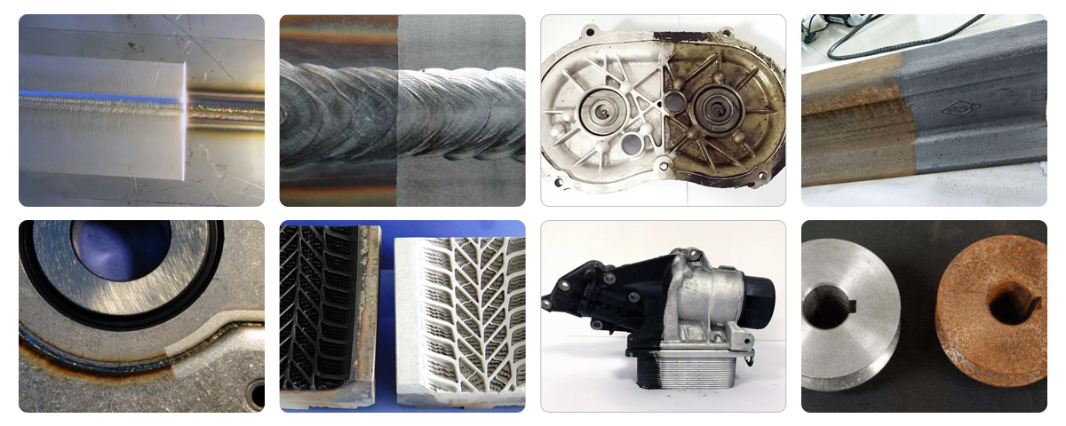 laser surface cleaning machine samples-Suntop