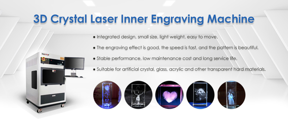 Laser Marking Machine, Green Laser Marking - 3D Crystal/Glass Engaving