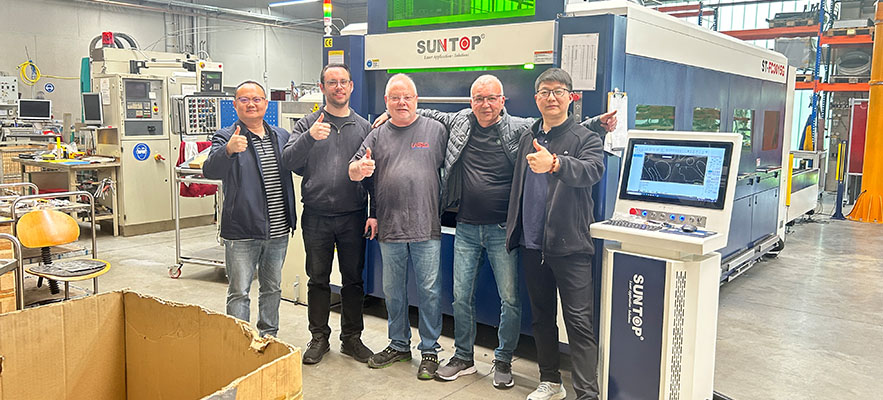 German Customers Highly Recognize ST-3015G Enclosed with Dual Exchanged Table Laser Cutting Machine site