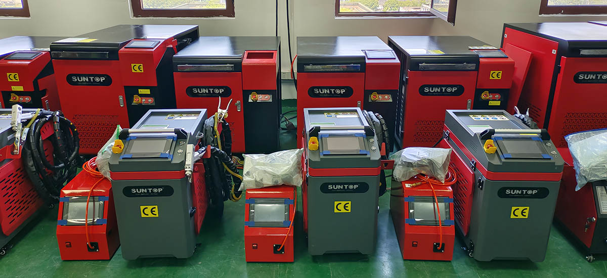 Customized laser welding machine for Spanish customer successfully completed installation and testing, ready for shipment site1-Suntop
