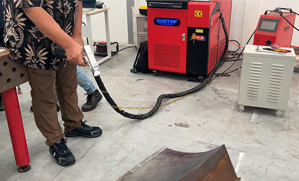 Indonesian Customer Purchases Suntop 4-in-1 Handheld Laser Welding Machine site