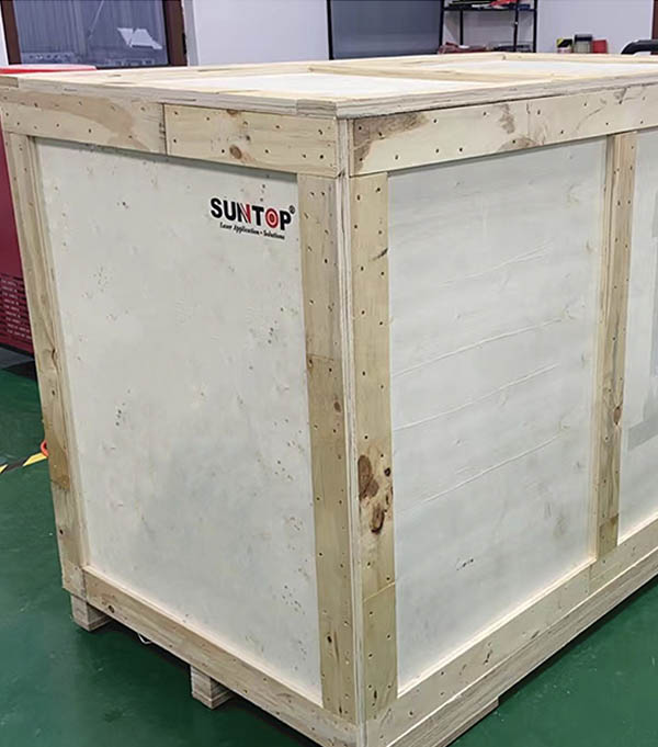 South African customer's handheld laser welding machine assembly is completed, after 24 hours testing, ready for bulk shipment pack6-Suntop