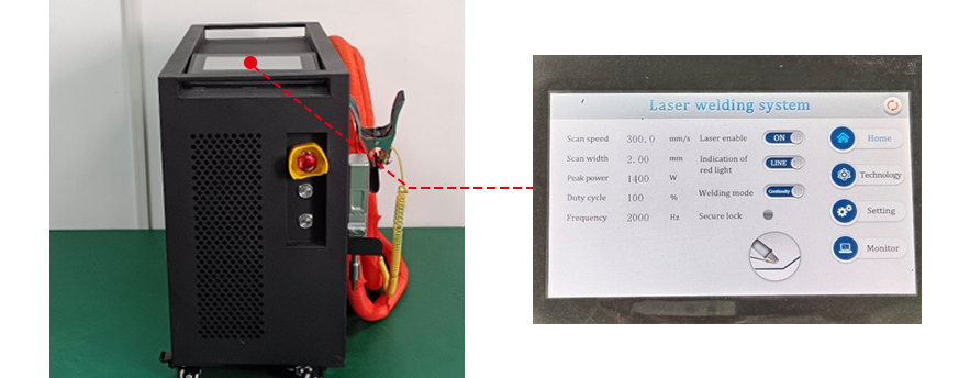 Air Cooled Handheld Laser Welding Machine Touchscreen-Suntop