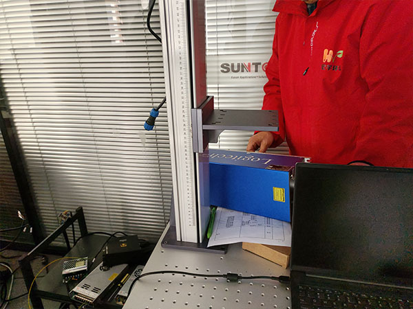 Custom 10W UV Laser Marking Machine for Italian Client Ships Out-3