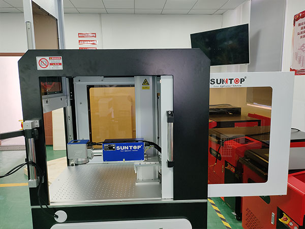 Custom UV Laser Marking Machine for Spanish Client Shipped Featuring Dual Foot Pedals and Sliding Side Doors-4