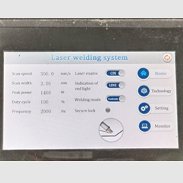 Air-cooled Laser Welding Machine touch screen