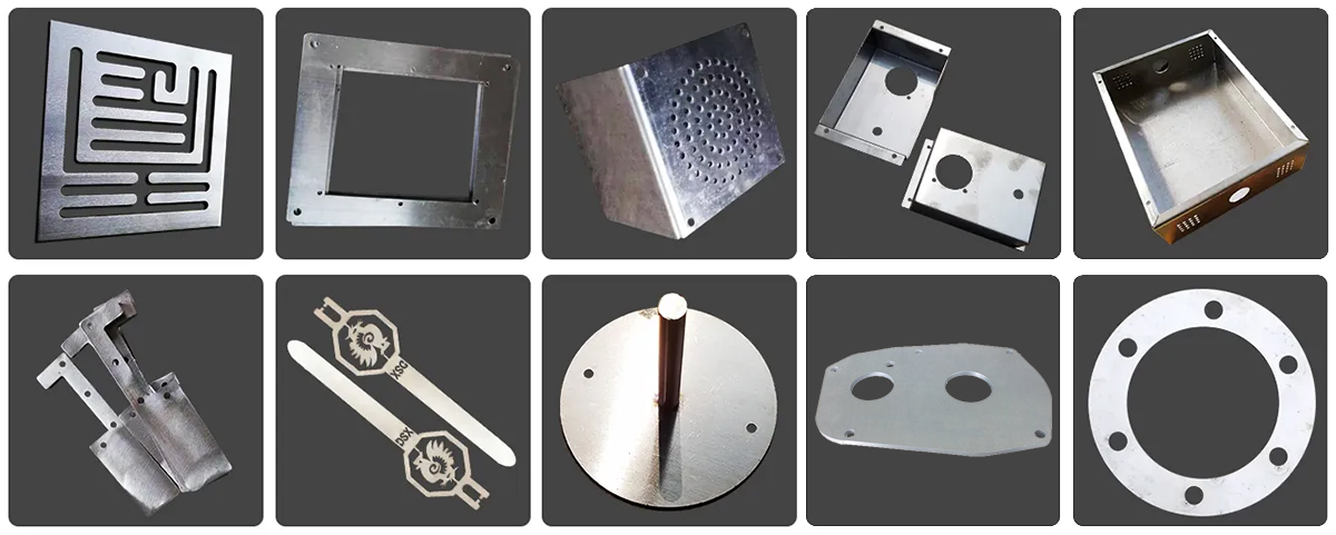 fiber laser cut aluminum samples-Suntop