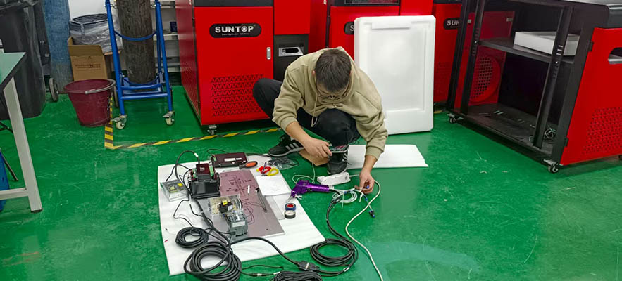 Suntop Laser Engineer Successfully Resolves Issues for Spanish Welding Machine Client via Video Call-1