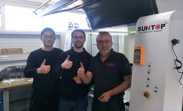 SUNTOP High Precision Small Cutting Size Fiber Laser Cutting Machine in Germany