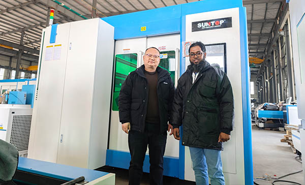 Bangladesh customer visits Suntop factory and purchases laser cutting machine site2