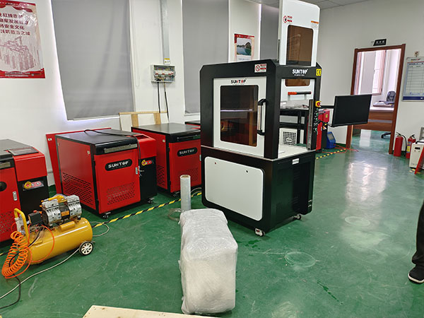 Custom UV Laser Marking Machine for Spanish Client Shipped Featuring Dual Foot Pedals and Sliding Side Doors-5