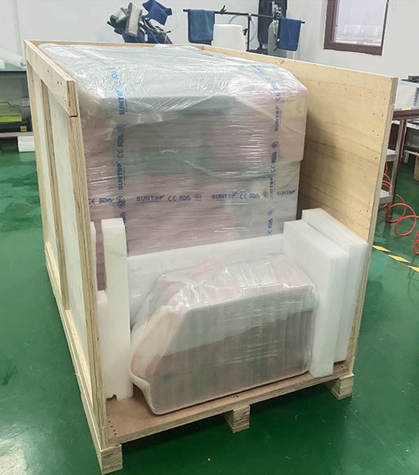 South African customer's handheld laser welding machine assembly is completed, after 24 hours testing, ready for bulk shipment pack5-Suntop