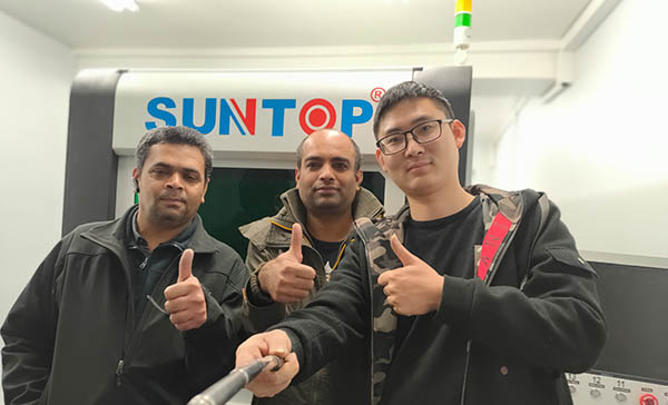 UK Customer Satisfied with Suntop Fiber Laser Cutting Machine Installation And Support