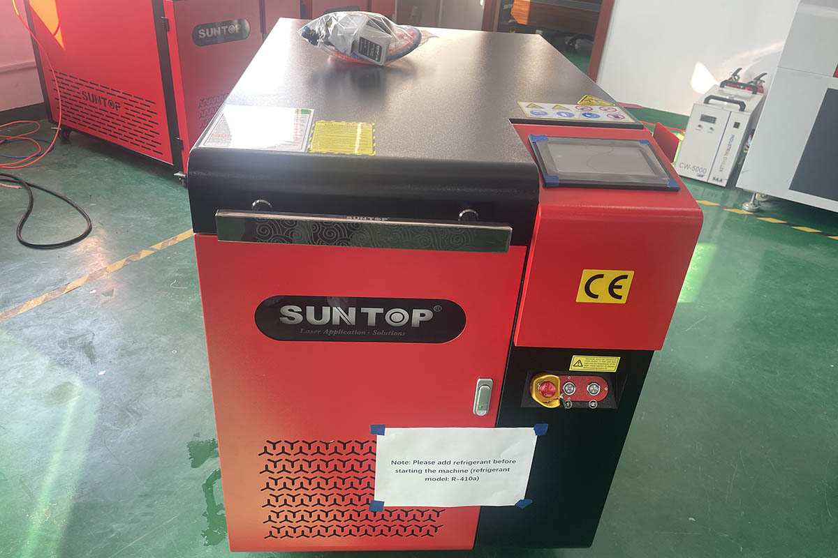 Installation and testing of the laser cleaner for the customer in Uzbekistan was successfully completed and ready for shipment site-Suntop