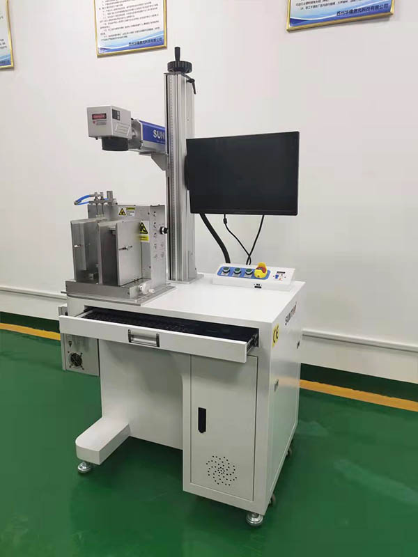 Customized automatic loading and unloading laser marking machine assembled and ready for shipment-3