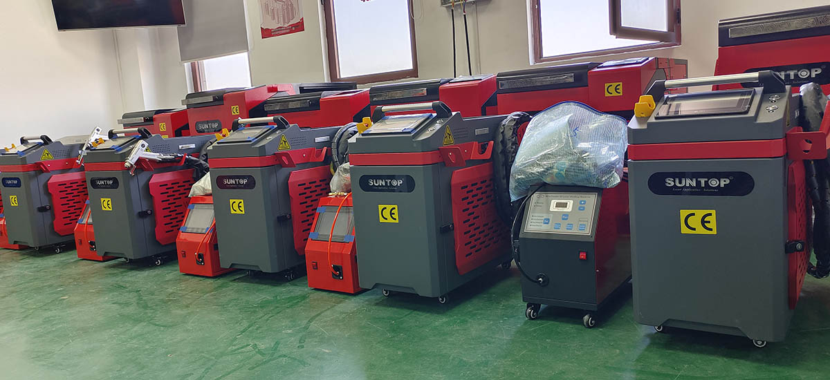 Customized laser welding machine for Spanish customer successfully completed installation and testing, ready for shipment site2-Suntop