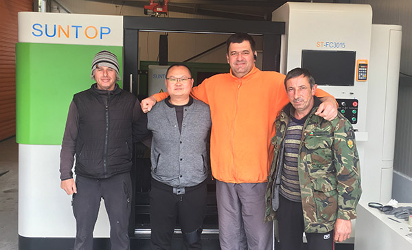 1500W Fiber Laser Cutting Machine Successfully Installed in Bulgaria in 2017
