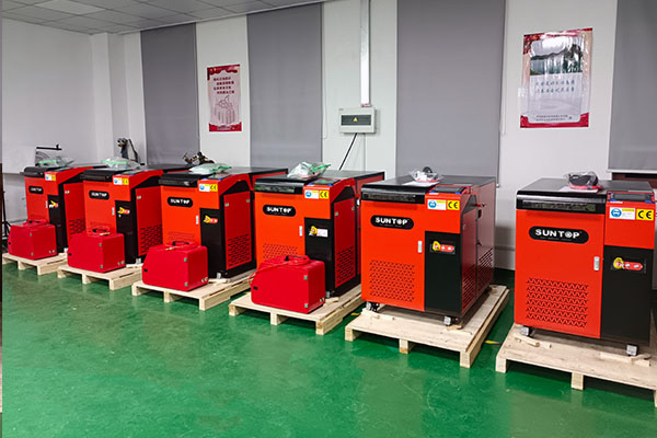 South African customer's handheld laser welding machine assembly is completed, after 24 hours testing, ready for bulk shipment site