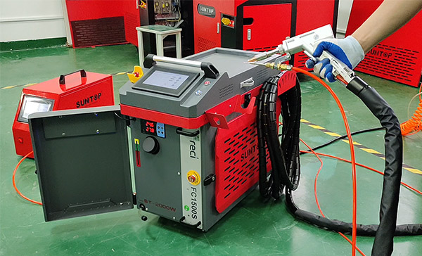 Testing The SUNTOP 1500W Handheld Laser Welder on 4mm Stainless Steel And Aluminum