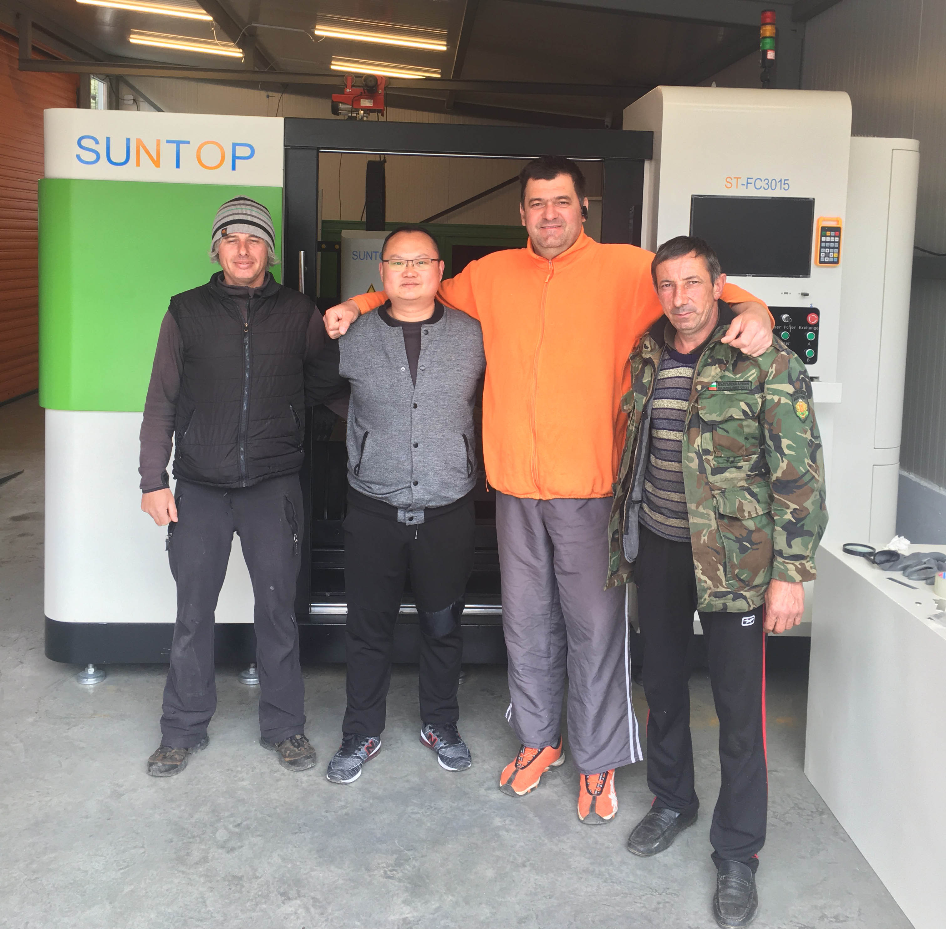 1500W fiber laser cutting machine successfully installed in Bulgaria in 2017