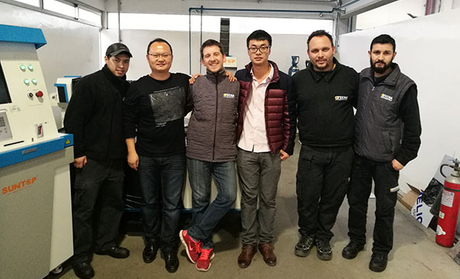 Suntop Single Table Fiber Laser Cutting Machine Was Installed in Argentina in The Year 2014.jpg
