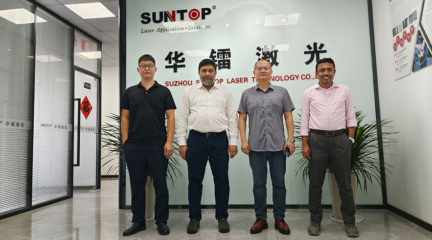 Suntop welcomes Bangladeshi customers, and the laser welding machine on-site inspection is successful-Suntop