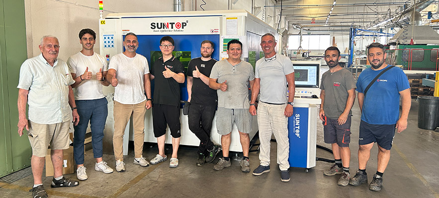 Successful Deployment Italian Customer Laser Cutting Machine Installation Site Review site4-Suntop