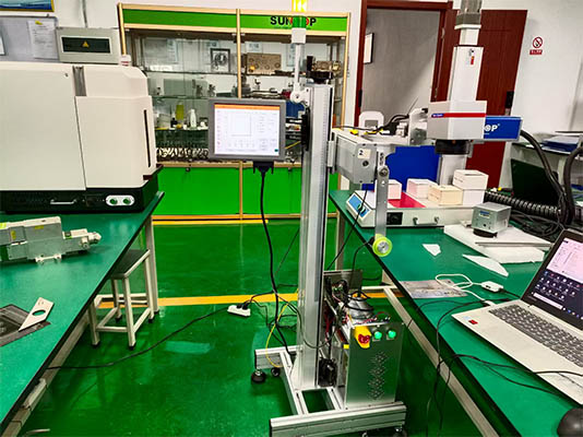 Flying Laser Marking Machine Successfully Assembled and Tested for High Volume Shipment-4