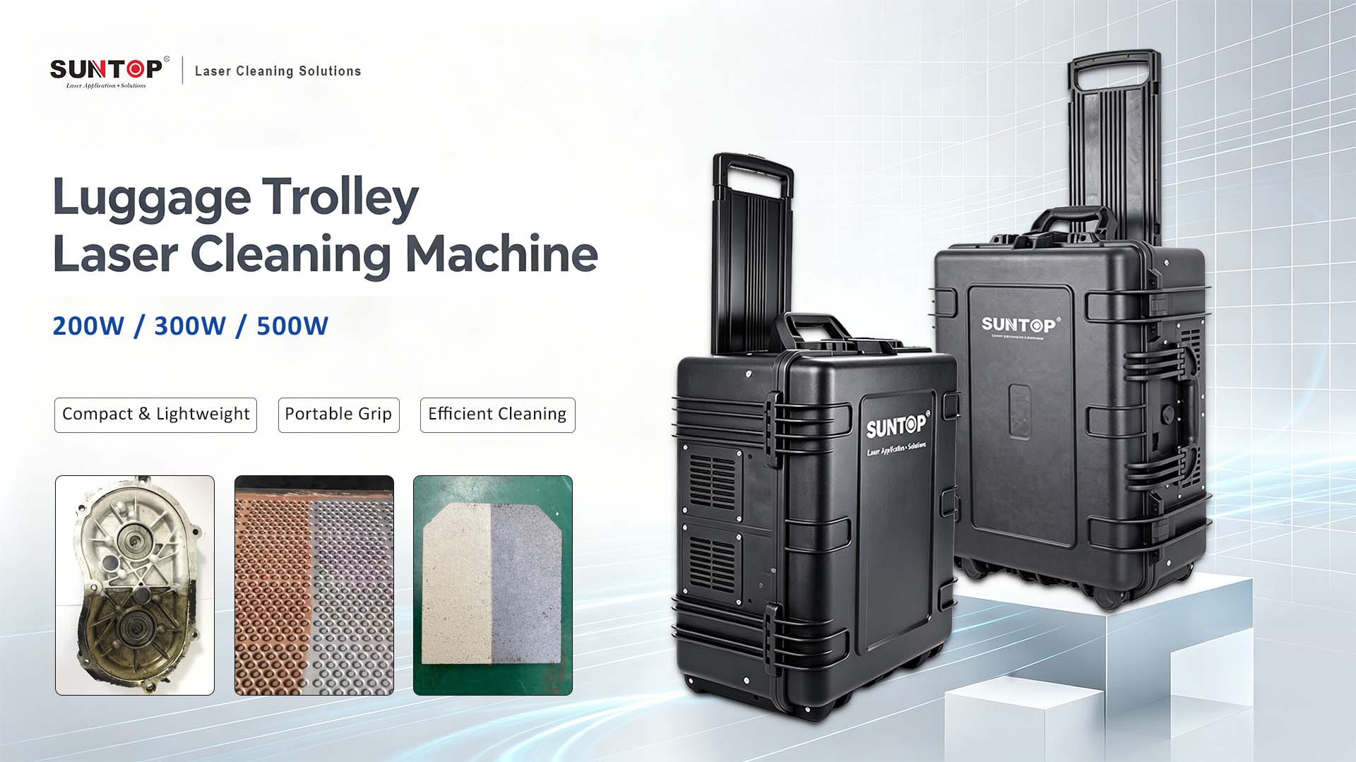 Luggage Trolley Laser Cleaning Machine